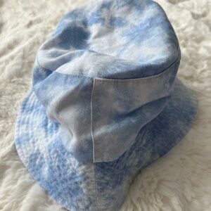 Blue Tie-Dye Kids Bucket Hat